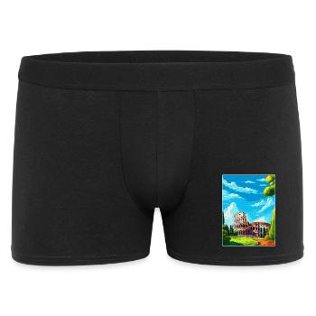 Rome Italie Affiche de voyage vintage souvenir souvenir - Boxer Homme - noir - Devant