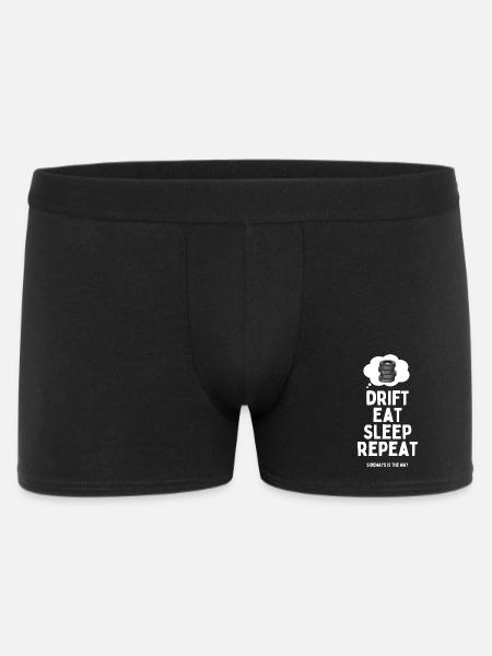 Drift Essen Schlaf Wiederholen - Männer Boxer Shorts - Schwarz