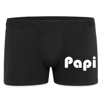 FÊTE DES PÈRES. BONNE FÊTE PAPA. PAPA. BONNE FÊTE. - Boxer Homme - noir - Devant