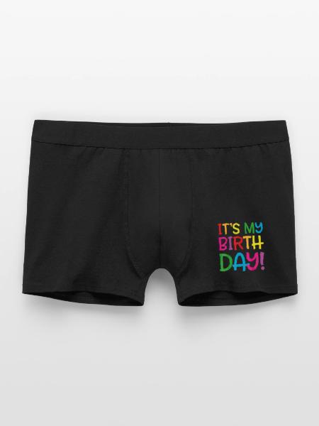 It's my birthday - Men's Boxer Shorts - black - Front