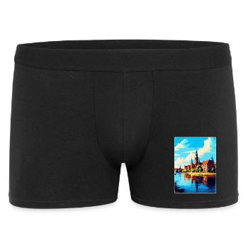 Szczecin Pologne Affiche de voyage vintage souvenir WPA - Boxer Homme - noir - Devant