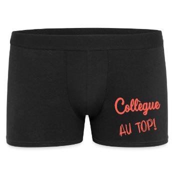 COLLEGUE. DEPART. EMPLOI. HUMOUR. MANAGER. CHEF - Boxer Homme - noir - Devant