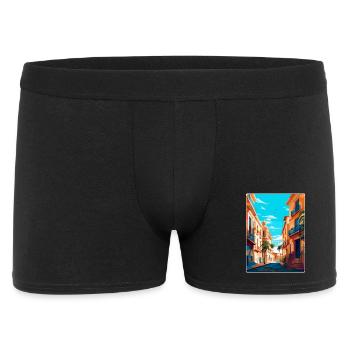 Valencia Spain Vintage Travel Poster Souvenir WPA - Men's Boxer Shorts - black - Front