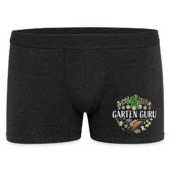 Garten Guru - Männer Boxer Shorts - Schwarz - Vorne