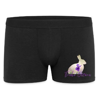 Ostern Frohe Ostern - Männer Boxer Shorts - Schwarz - Vorne
