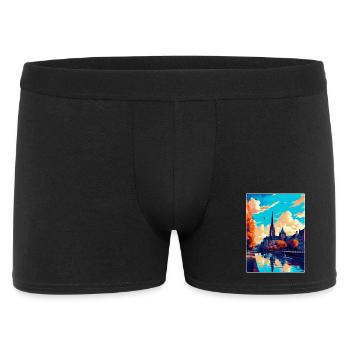 Bonn Allemagne Affiche de voyage vintage WPA Souvenir - Boxer Homme - noir - Devant