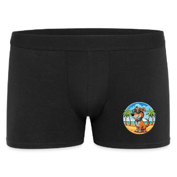 Polnische Jagdhund Hund Rasse Cartoon Sonnenbrille - Männer Boxer Shorts - Schwarz - Vorne