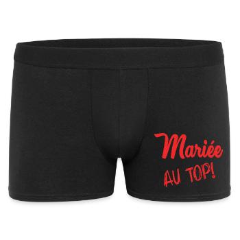 EVJF. MARIEE. TEAM MARIEE. FUTURE MARIEE - Boxer Homme - noir - Devant