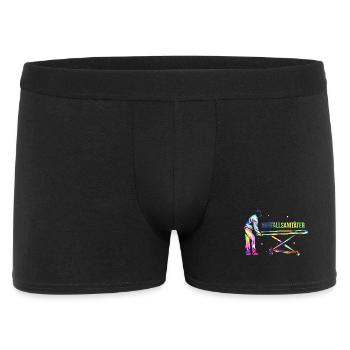 Beherzter Notfallsanitäter Blaulicht - Männer Boxer Shorts - Schwarz - Vorne