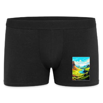 Isle Of Skye Schottland UK Vintage Reiseposter WPA - Männer Boxer Shorts - Schwarz - Vorne