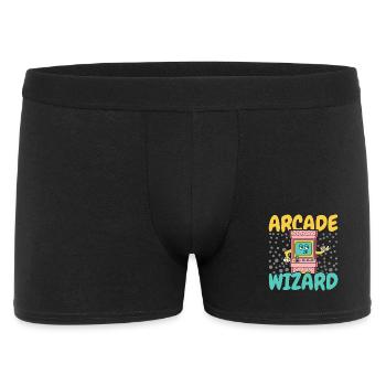 Arcade Spiele Video Spiel Spiel Nerd Streamer - Männer Boxer Shorts - Schwarz - Vorne