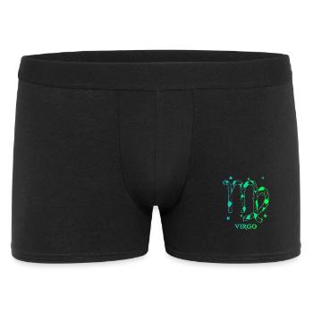Jungfrau Sternzeichen - Männer Boxer Shorts - Schwarz - Vorne
