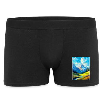 Berge Polen Vintage Reise Poster WPA - Männer Boxer Shorts - Schwarz - Vorne
