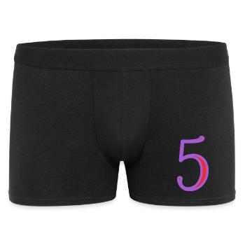 5. 5 ANS. 5e ANNIVERSAIRE. ANNIVERSAIRE 5 ANS - Boxer Homme - noir - Devant