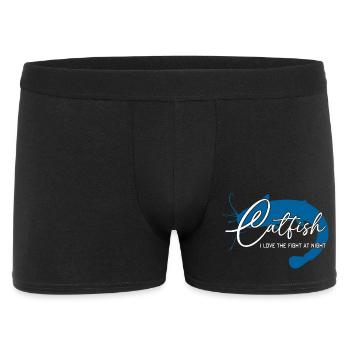 Wels Waller angeln Sportfischen Flussmonster - Männer Boxer Shorts - Schwarz - Vorne