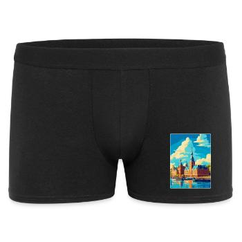 Helsingborg Suède Affiche de voyage vintage souvenir - Boxer Homme - noir - Devant