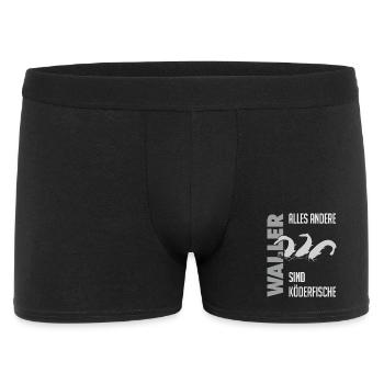 Wels fischen Kampf mit dem starken Wels - Männer Boxer Shorts - Schwarz - Vorne