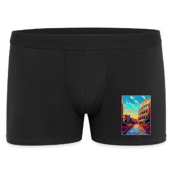 Rome Italie Affiche de voyage vintage souvenir souvenir - Boxer Homme - noir - Devant