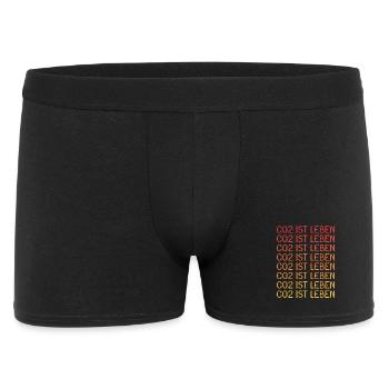 CO2 ist Leben - Männer Boxer Shorts - Schwarz - Vorne