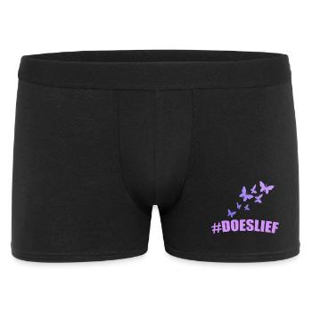 doeslief butterflies fly in the purple light - Men's Boxer Shorts - black - Front