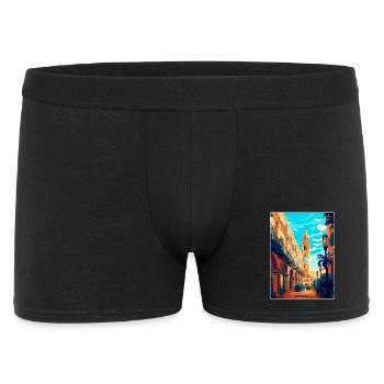 Seville Spain Vintage Travel Poster WPA Souvenir - Men's Boxer Shorts - black - Front