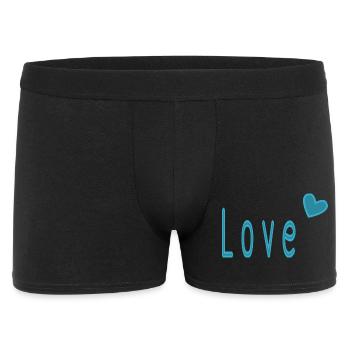 VALENTINSTAG. ICH LIEBE DICH. ICH LIEBE DICH. LIEBE. LIEBE - Männer Boxer Shorts - Schwarz - Vorne