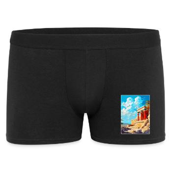 Palais de Knossos Grèce Affiche de voyage vintage WPA - Boxer Homme - noir - Devant