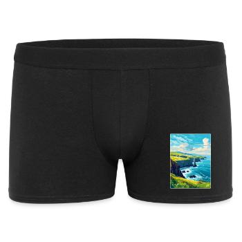 Péninsule de Dingle Irlande Royaume-Uni Affiche de voyage vintage - Boxer Homme - noir - Devant