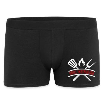 grill instructor - Men's Boxer Shorts - black - Front