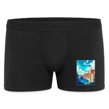 La Valette Malte Affiche de voyage vintage Souvenir WPA - Boxer Homme - noir - Devant
