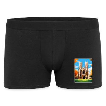 Westminster Abbey London England Großbritannien Reiseplakat - Männer Boxer Shorts - Schwarz - Vorne