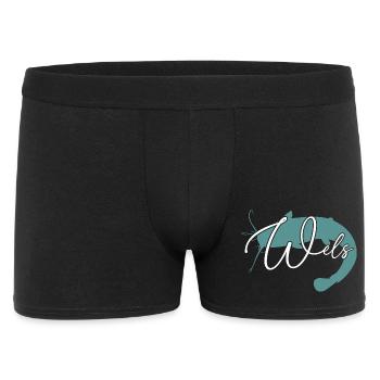 Wels Waller angeln Sportfischen Flussmonster - Männer Boxer Shorts - Schwarz - Vorne