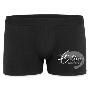 Wels Waller angeln Sportfischen Flussmonster - Männer Boxer Shorts - Schwarz - Vorne