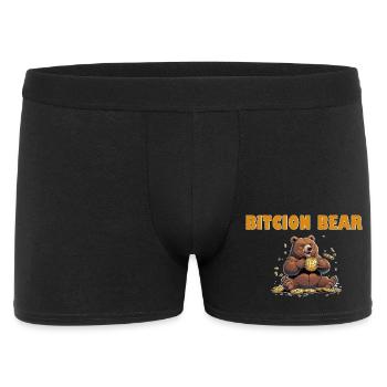 Bitcoin Bear - Boxer Homme - noir - Devant