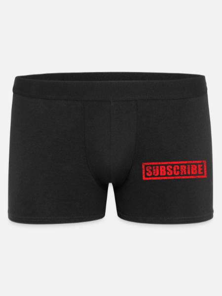 souscrire grunge stamp - Boxer Homme - noir