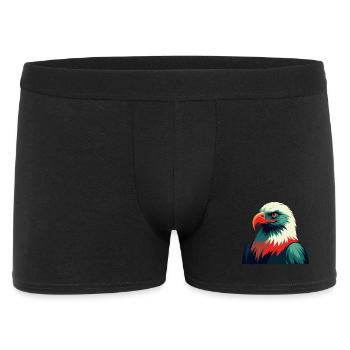 Eagle Cartoon Character Colorful Pet Animal - Men's Boxer Shorts - black - Front