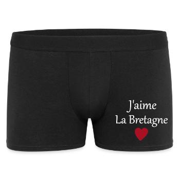 J'aime la Bretagne - Boxer Homme - noir - Devant
