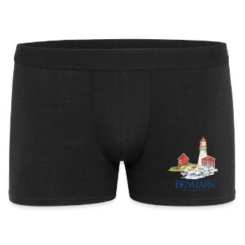 Dänemark Leuchtturm tiny Haus am Meer - Männer Boxer Shorts - Schwarz - Vorne