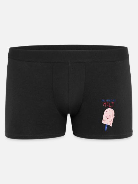 you make me melt icecream - Men's Boxer Shorts - black