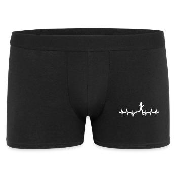 T-shirt Women Running Heartbeat - Männer Boxer Shorts - Schwarz - Vorne