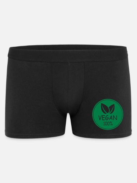 vegan 100% - Männer Boxer Shorts - Schwarz