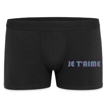 FÊTE DES PÈRES. BONNE FÊTE PAPA. PAPA. BONNE FÊTE. - Boxer Homme - noir - Devant