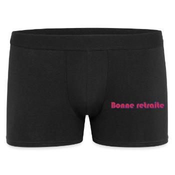 RETRAITE. RETRAITE. RETRAITEE. RETRAITE - Boxer Homme - noir - Devant