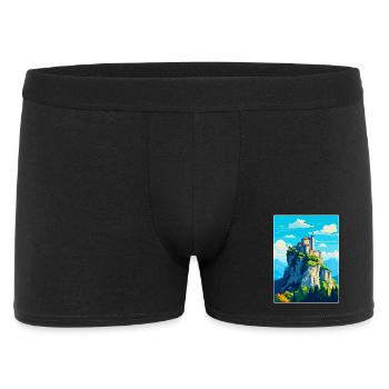 San Marino Vintage Reise Poster Souvenir Souvenir - Männer Boxer Shorts - Schwarz - Vorne