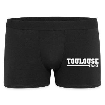 Toulouse | Frankreich - Männer Boxer Shorts - Schwarz - Vorne