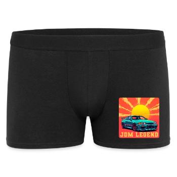 JDM Legend Sonnenaufgang - Männer Boxer Shorts - Schwarz - Vorne