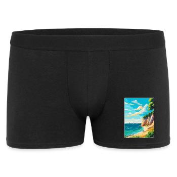Rugen Island Allemagne Affiche de voyage vintage WPA Art - Boxer Homme - noir - Devant
