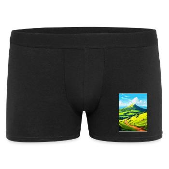 Duncryne Hill Stirling Vintage Reiseposter WPA - Männer Boxer Shorts - Schwarz - Vorne