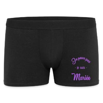HOCHZEIT. PAAR. ICH HABE GERADE GEHEIRATET. Junggesellinnenabschied - Männer Boxer Shorts - Schwarz - Vorne
