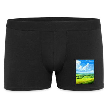 West Wiltshire Downs voyage affiche souvenir WPA - Boxer Homme - noir - Devant